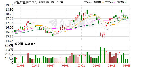 配资股票最新行情 紫金矿业中标沙特成矿区带投标项目
